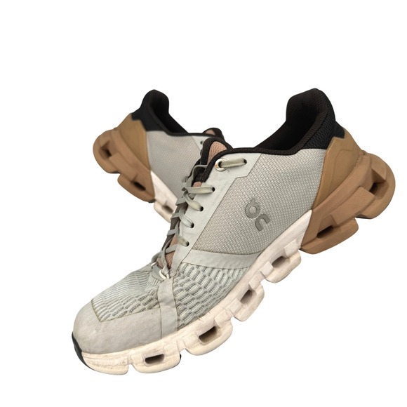 On Running Cloudflyer Glacier Brown Womens 7.5 Low Top Regular Sole Mesh Upper - Picture 1 of 10